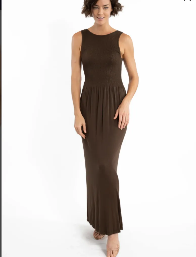 #ET1008 SLEEVELESS MAXI DRESS