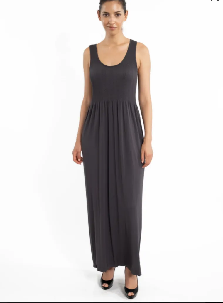 #ET1008 SLEEVELESS MAXI DRESS