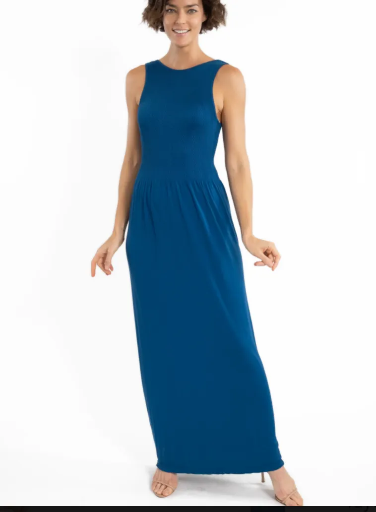 #ET1008 SLEEVELESS MAXI DRESS