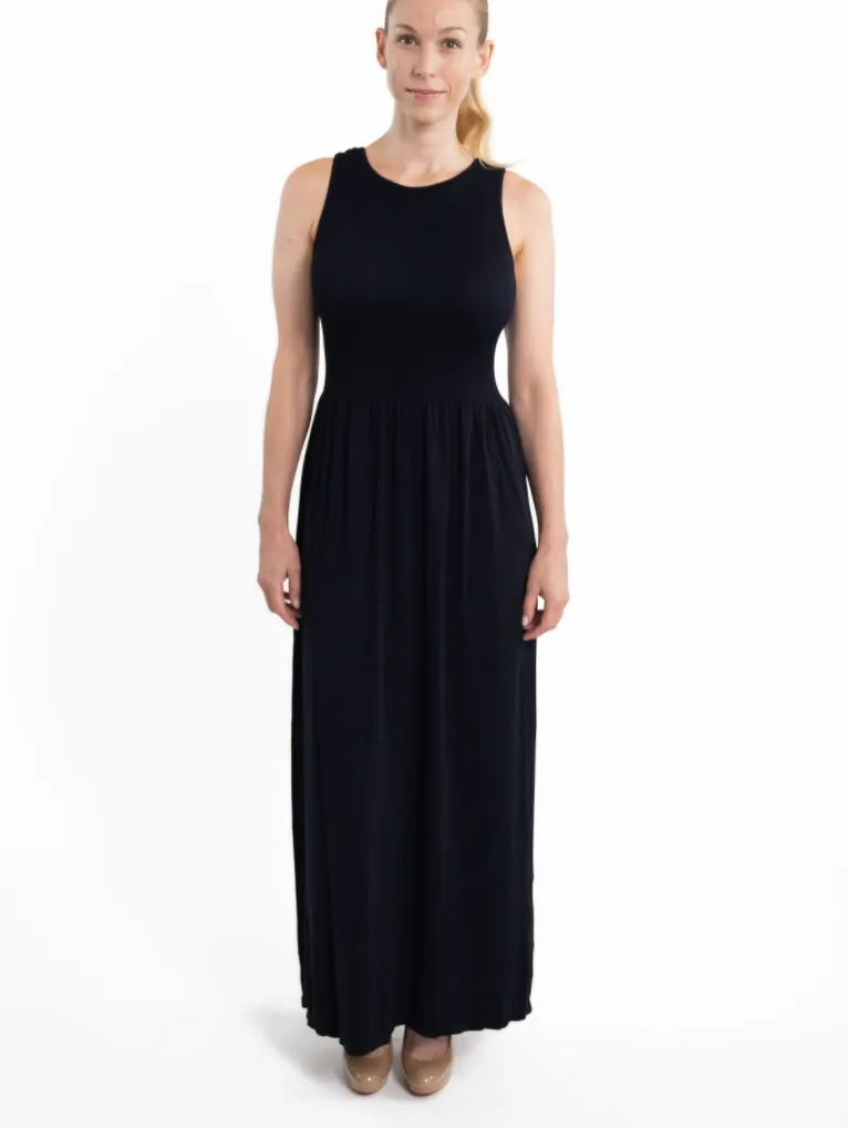 #ET1008 SLEEVELESS MAXI DRESS