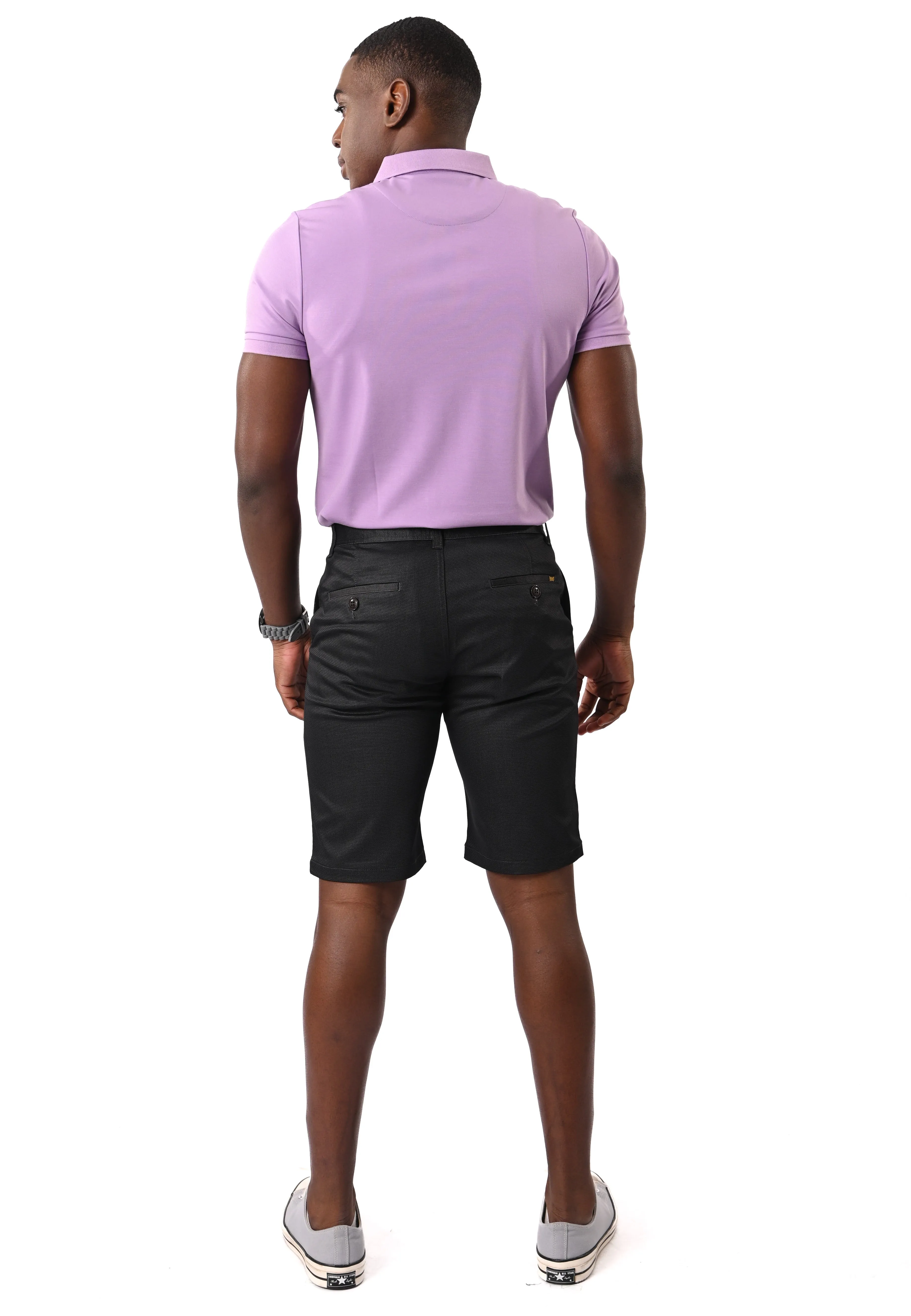 EXHAUST MEN'S COTTON SHORT PANTS [Straight Cut] 1466