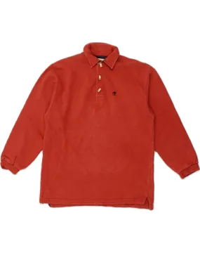 FAT FACE Mens Polo Neck Jumper Sweater Small Red Cotton