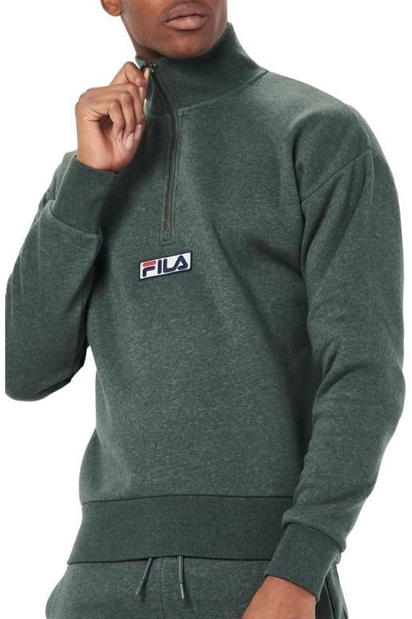 Fila Clooney Half Zip Jumper Green