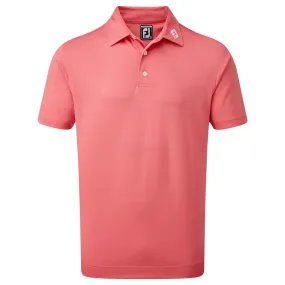 FootJoy Stretch Pique Solid Colour Polo Shirt - Cape Red