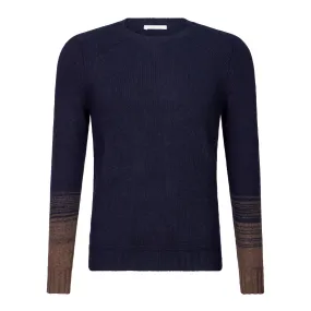 FRADI Maglia/ Sweater Uomo NAVY/BROWN