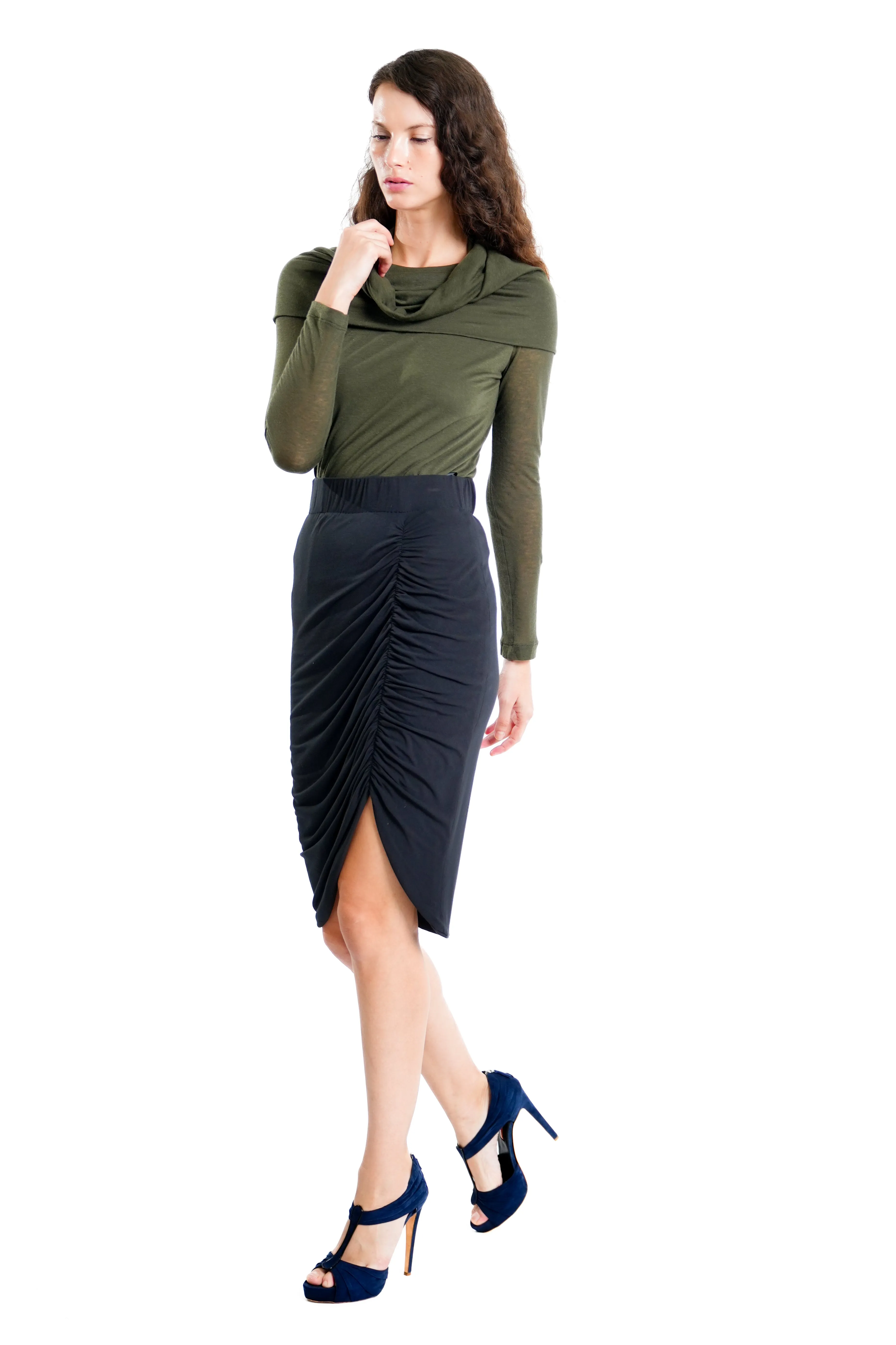 Freya Drapery Jersey Skirt