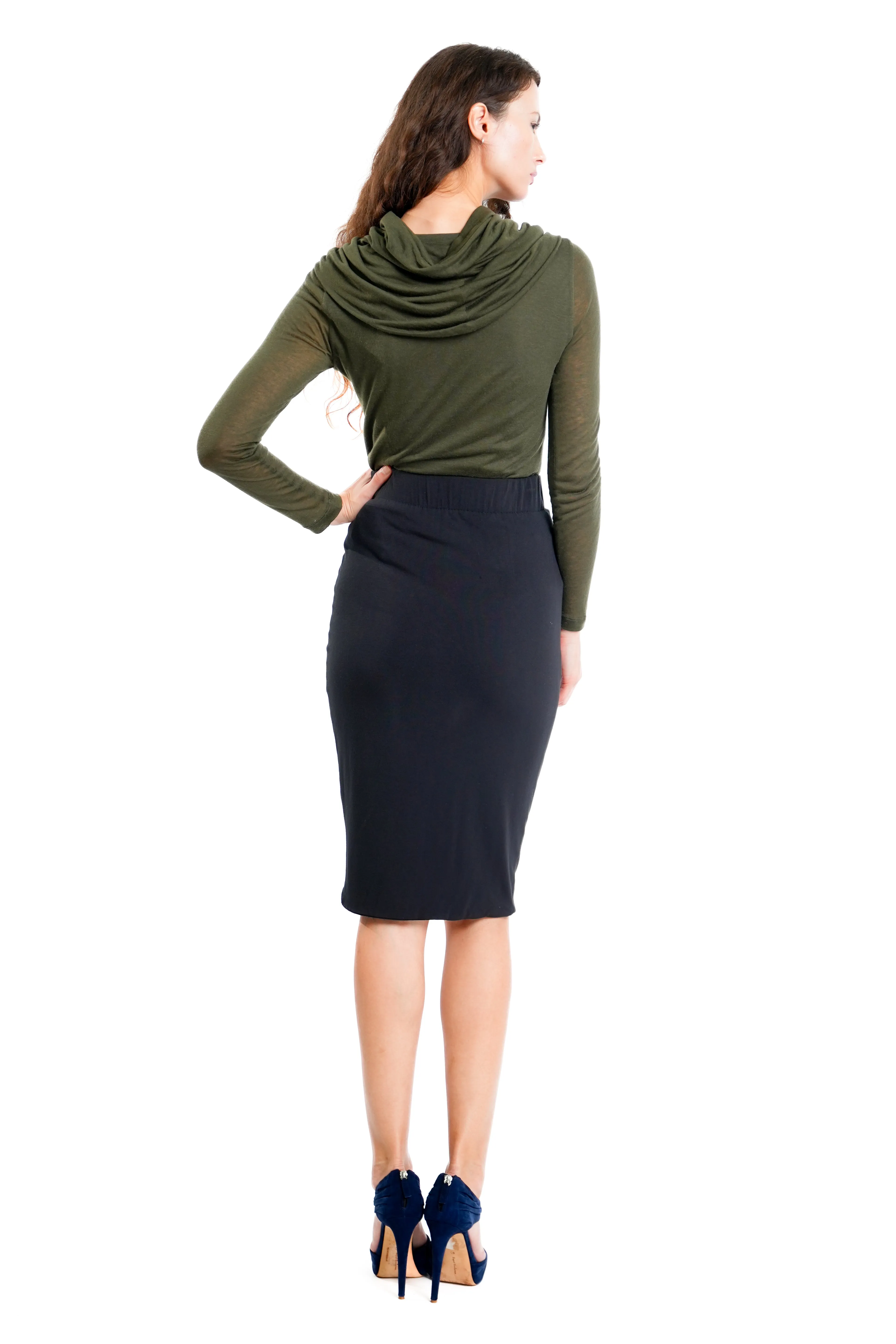 Freya Drapery Jersey Skirt