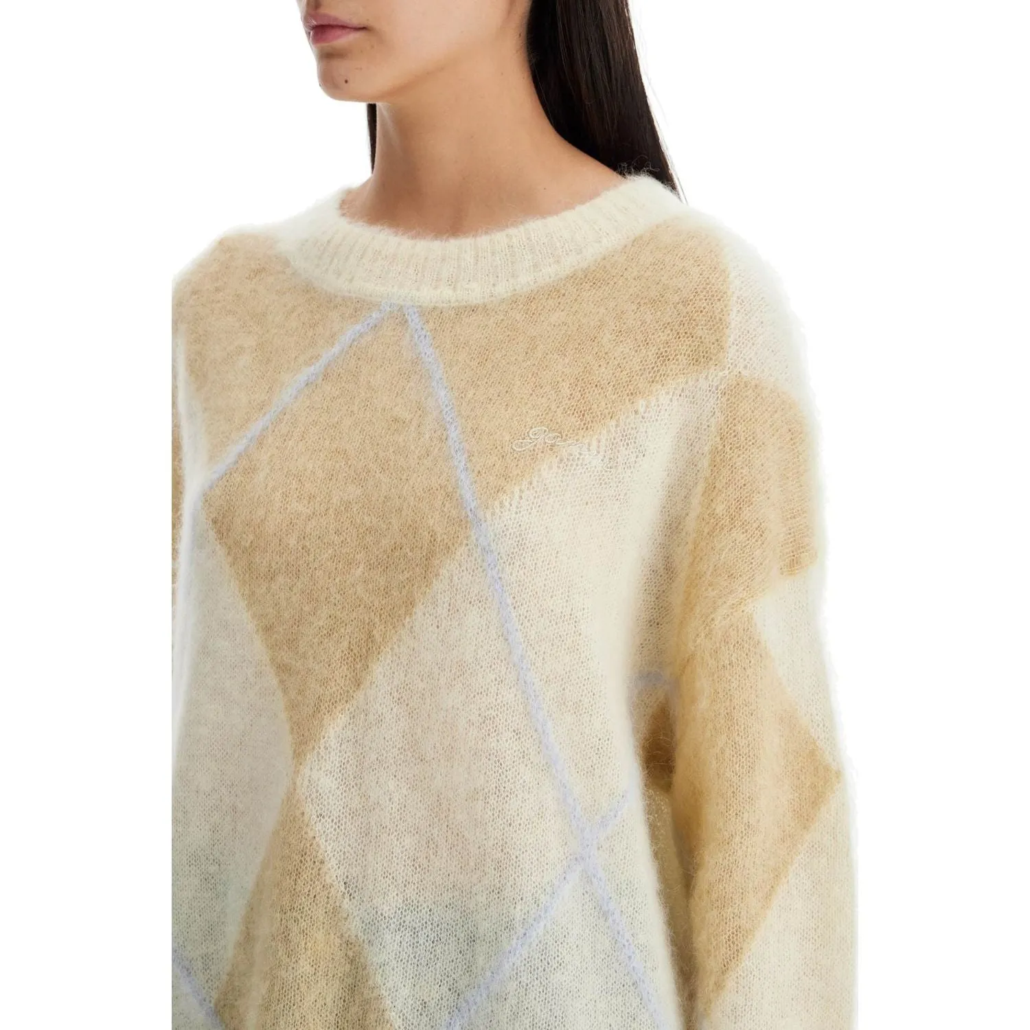 Ganni maxi mohair oversized cut sweater