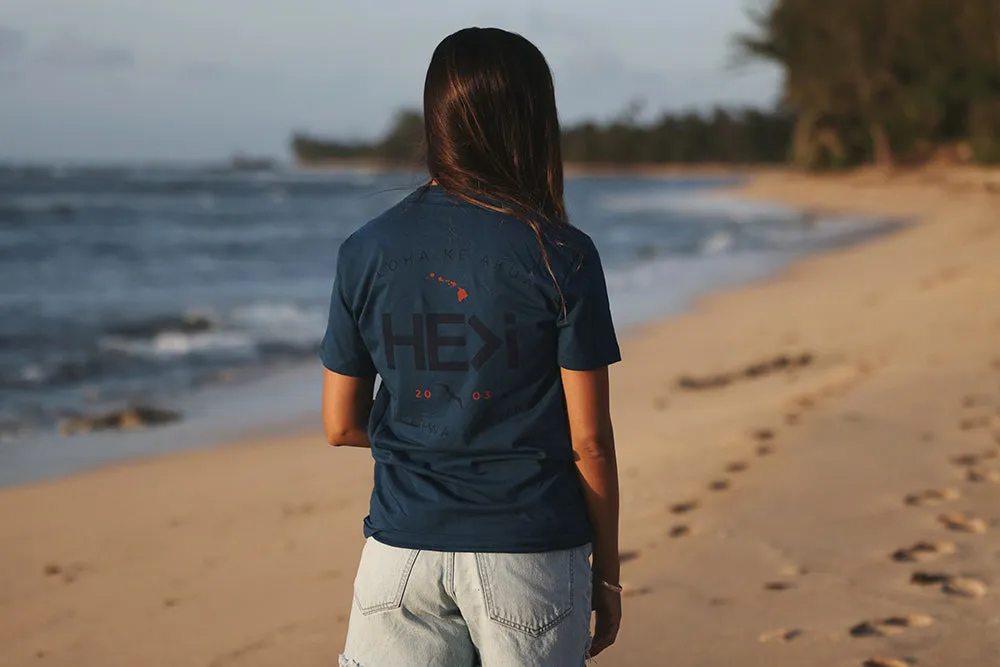 GARAGE TEE IN COOL BLUE