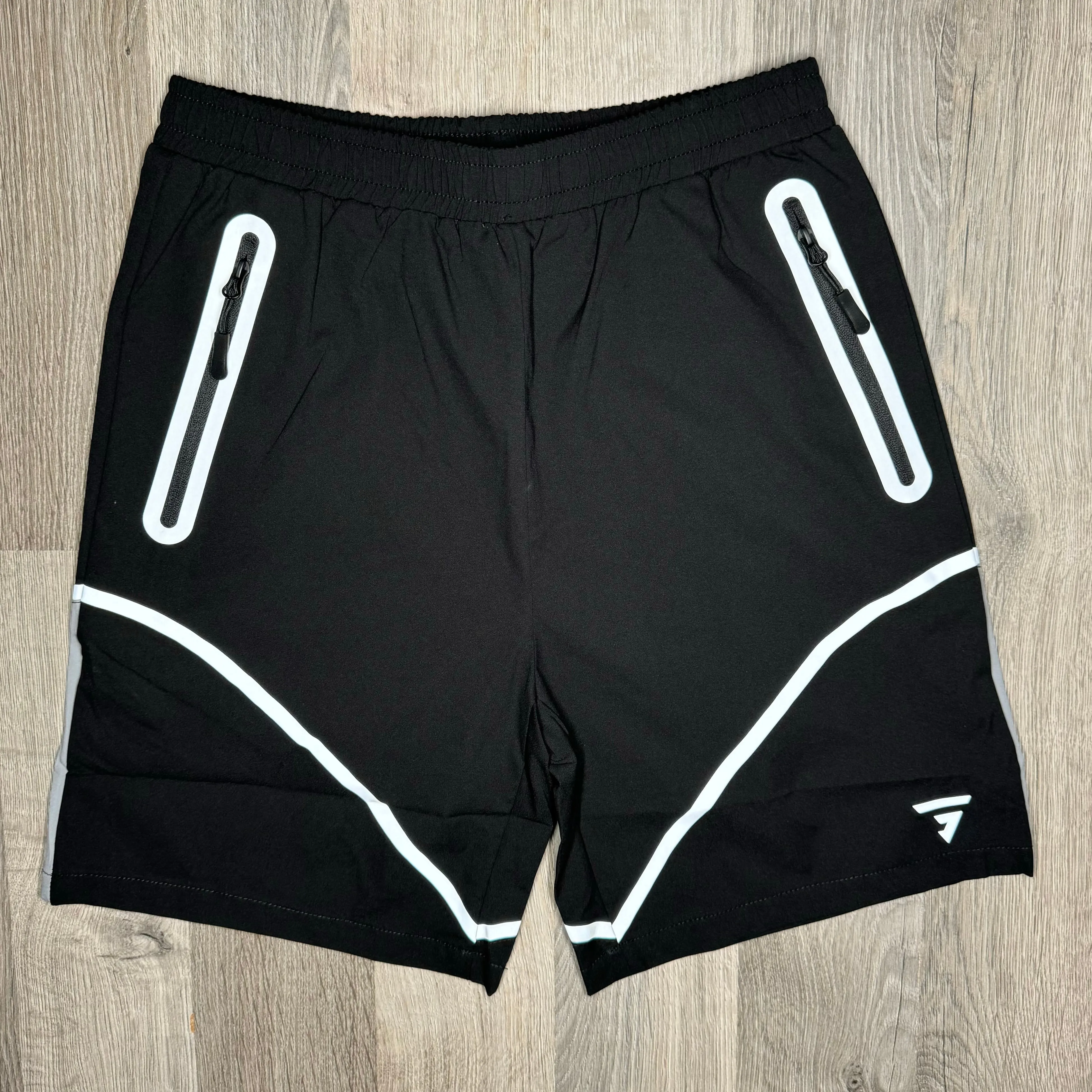 GRIID Reflect Set - Windrunner & Shorts - Black / Grey (Junior)