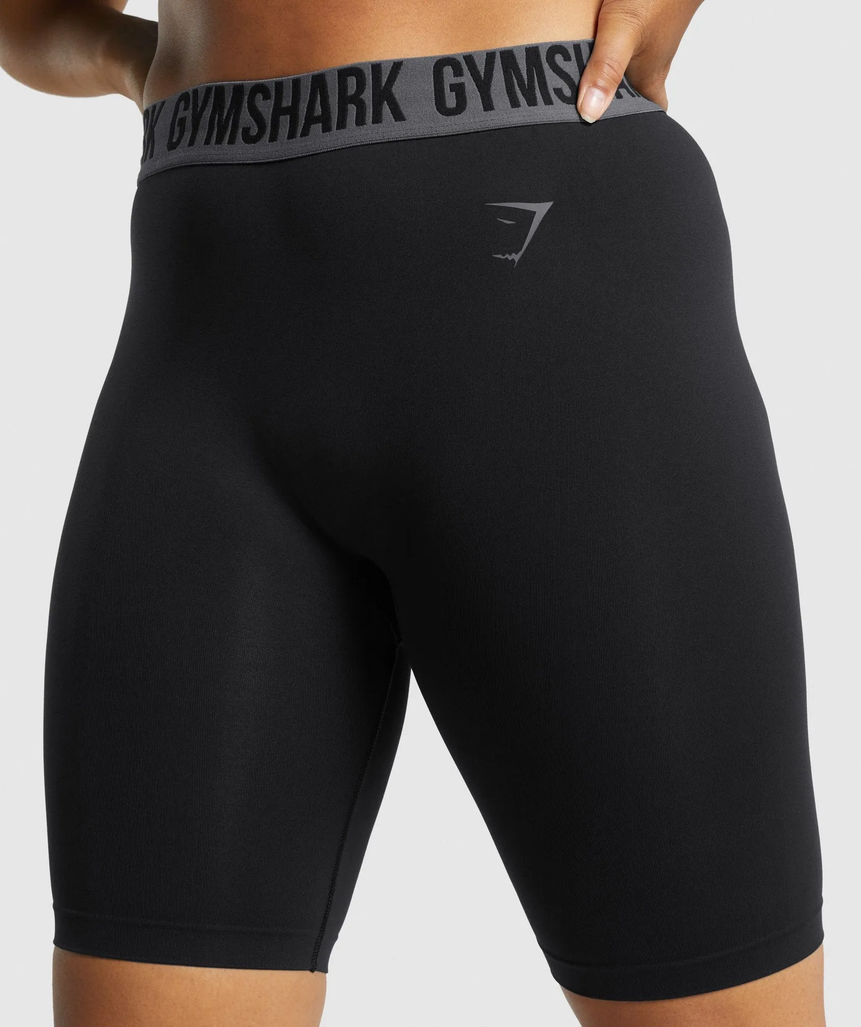 Gymshark Fit Seamless Cycling Shorts - Black