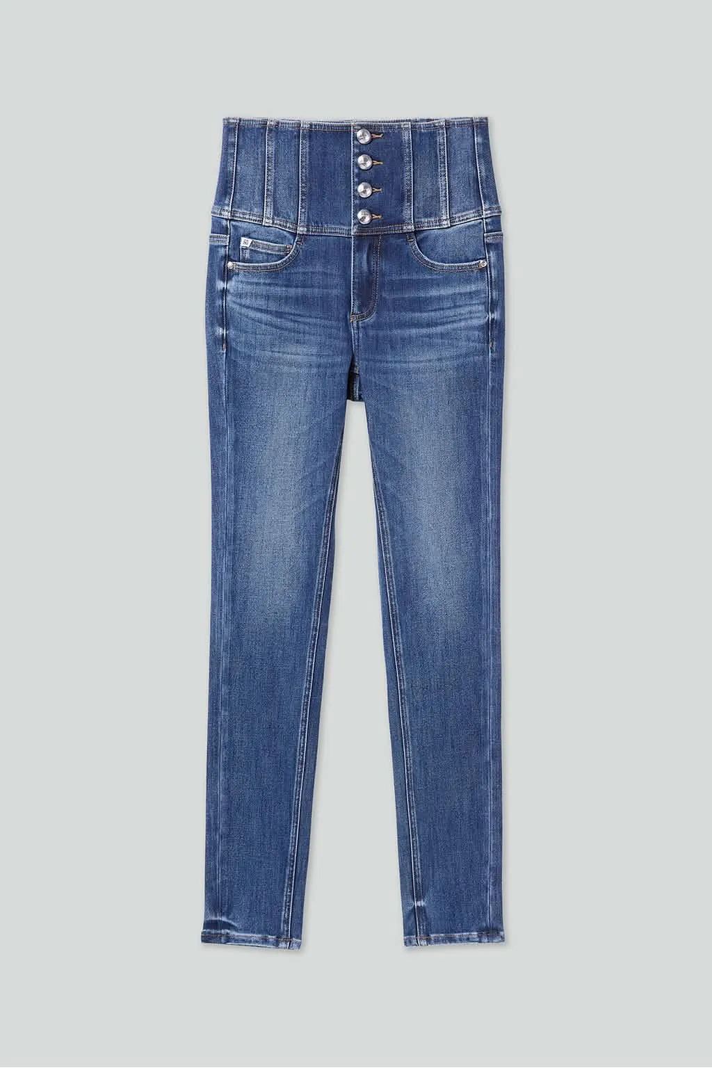 High-Rise Slim-fitted Jeans