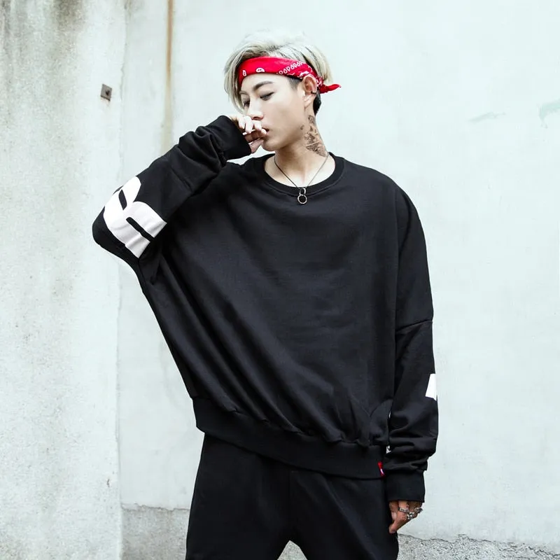 Hip Hop Baggie Style with Big Letter Back Detail Men Sweater