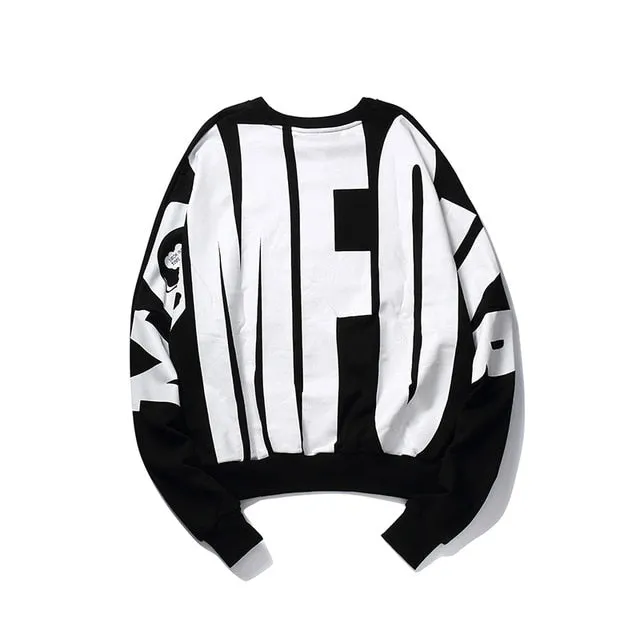 Hip Hop Baggie Style with Big Letter Back Detail Men Sweater