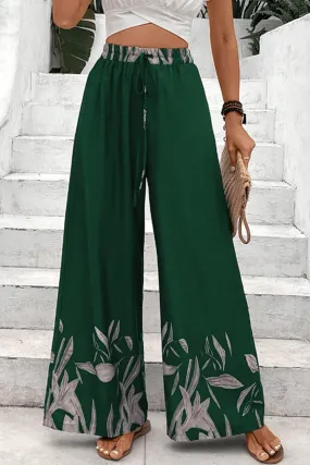 Honey Drawstring Tie High Waist Relax Fit Long Pants