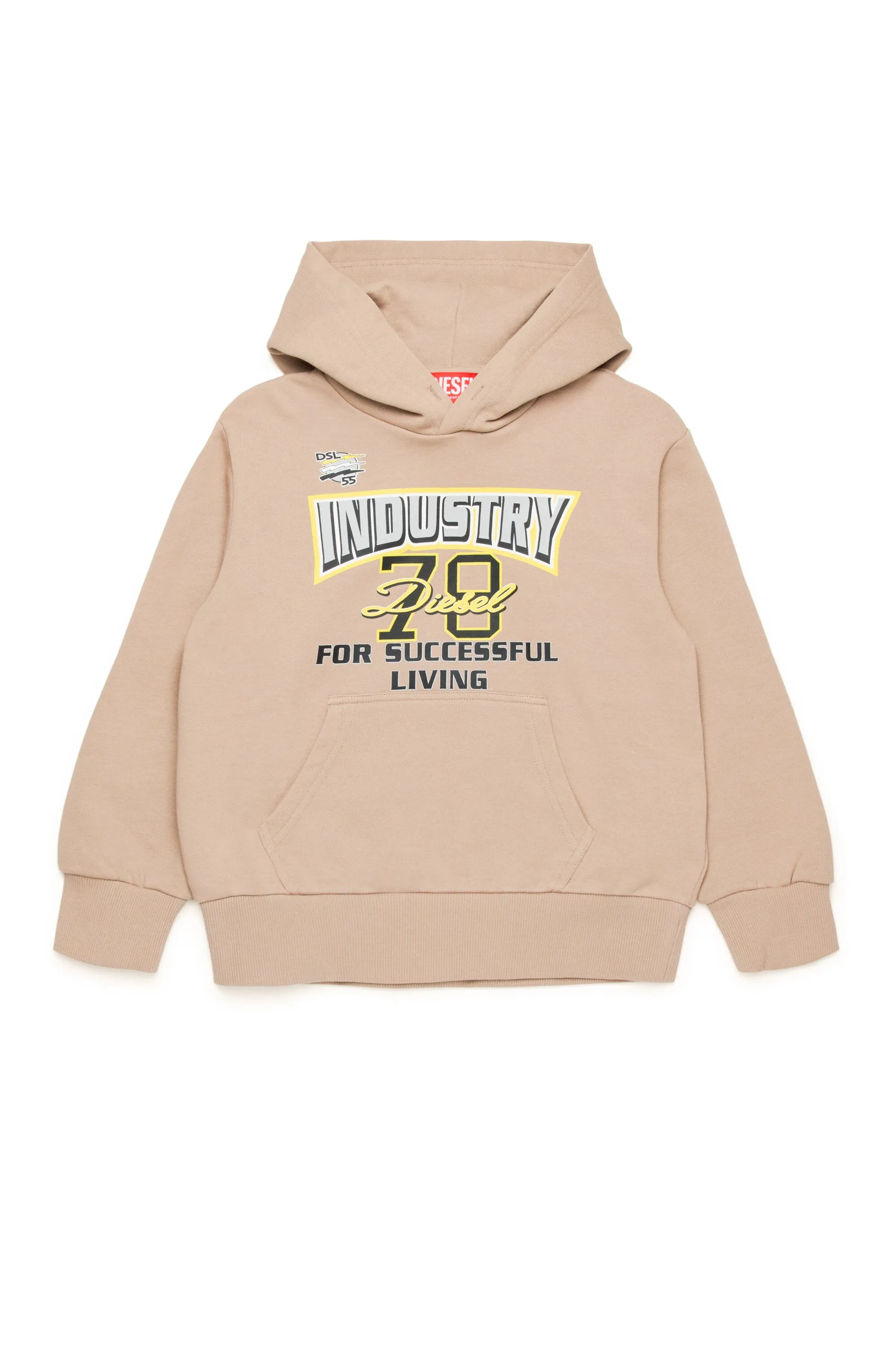 Hooded sweatshirt with Industry print