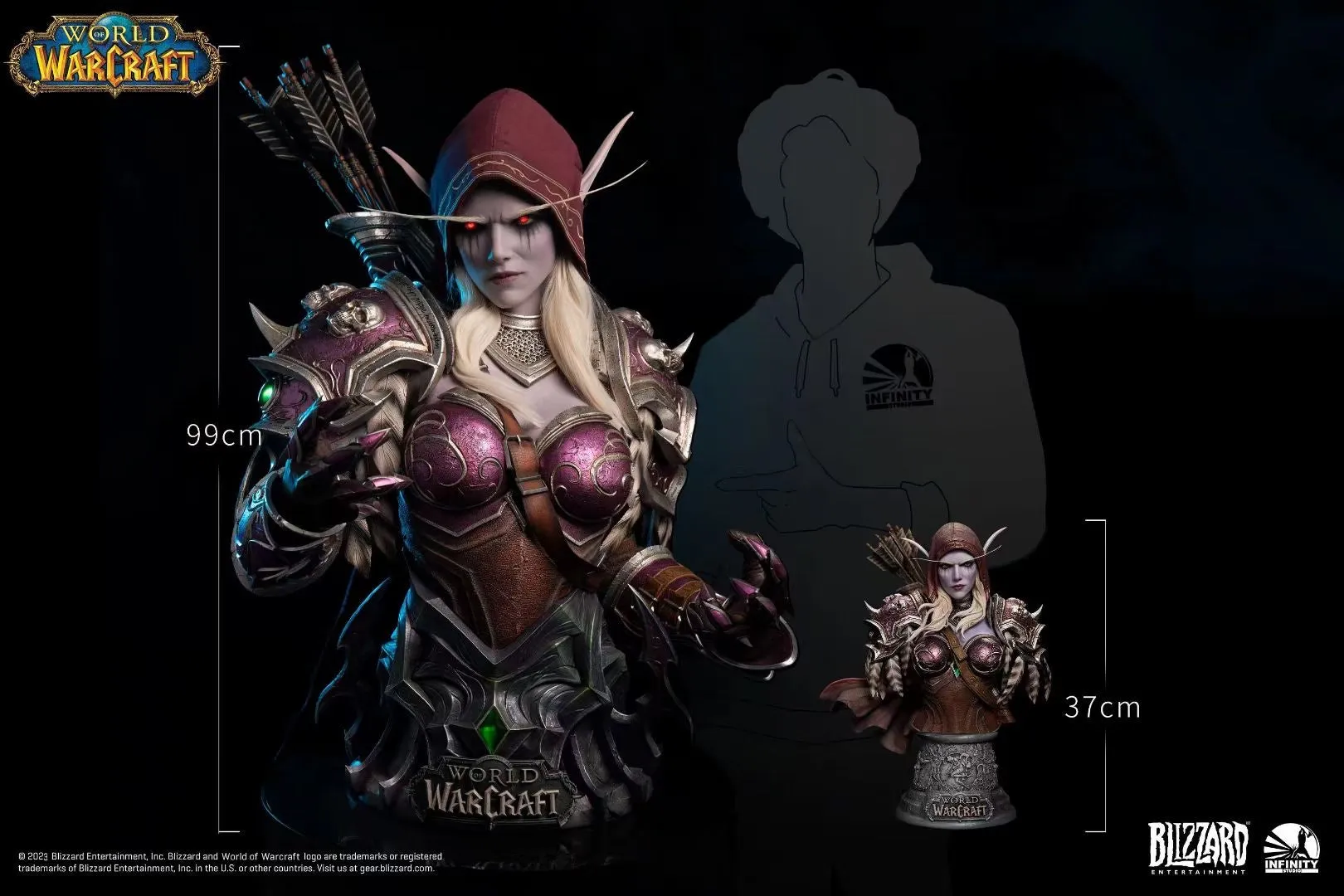 Infinity Studio - Licensed Sylvanas Windrunner Bust | 版权希尔瓦娜斯.风行者 半身像