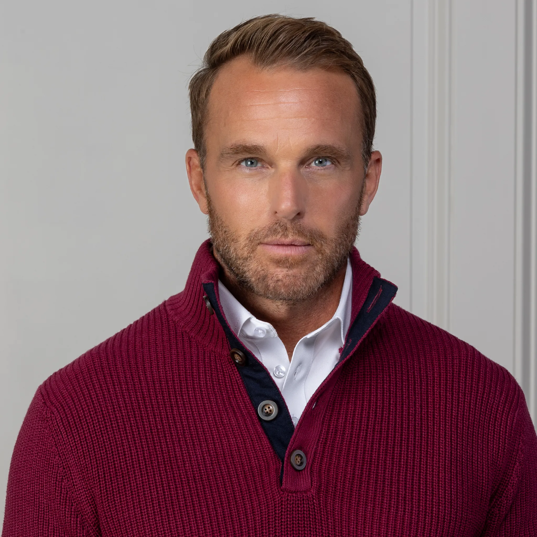 Kennebunkport Burgundy Cotton Sweater