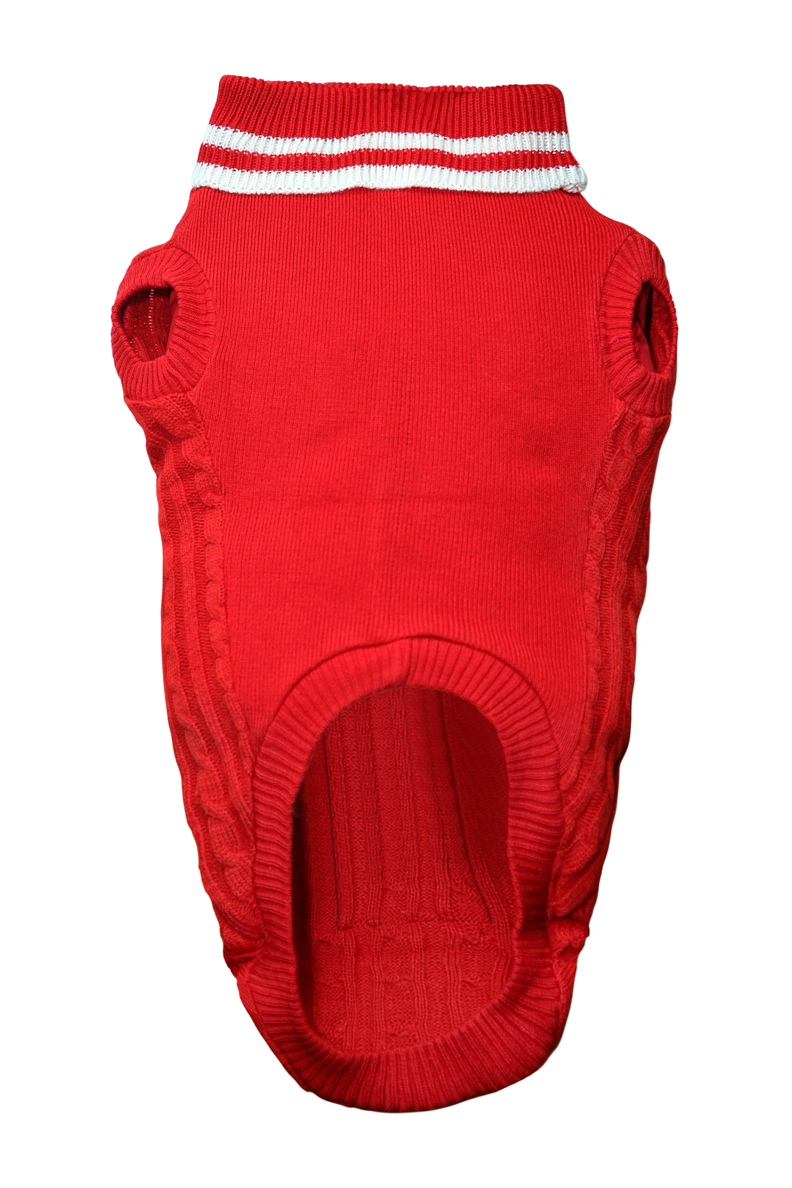 Knit Me Up Dog Sweater- Red