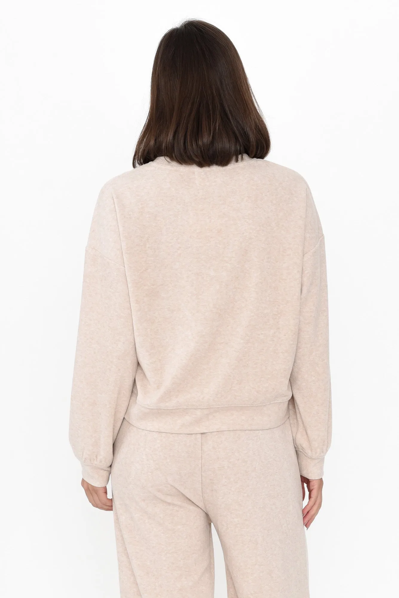 Kristie Beige Terry Jumper