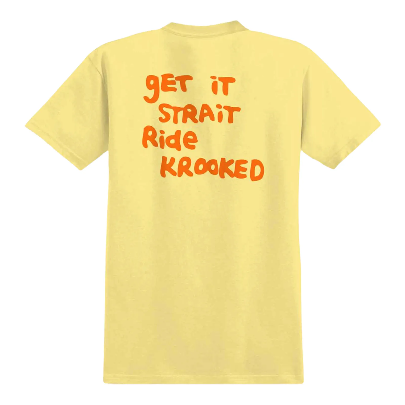 Krooked Strait Eyes T Shirt Banana/Orange