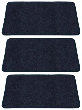 Kuber Industries Microfiber Anti Slip 3 Pieces Bath Mat 22"x14", Grey - CTKTC39917