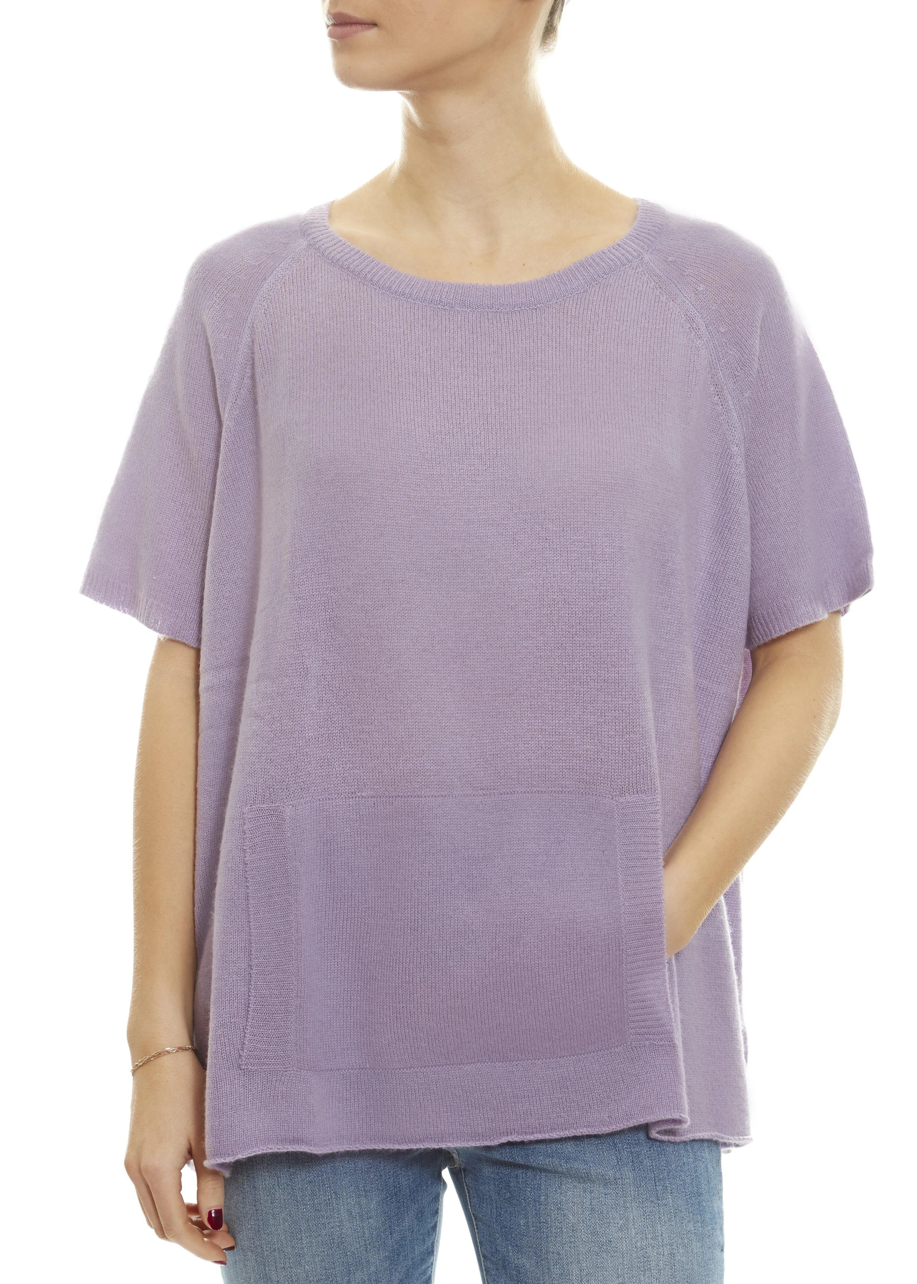 Lavender Ice 'Alyn' Short Sleeve Jumper