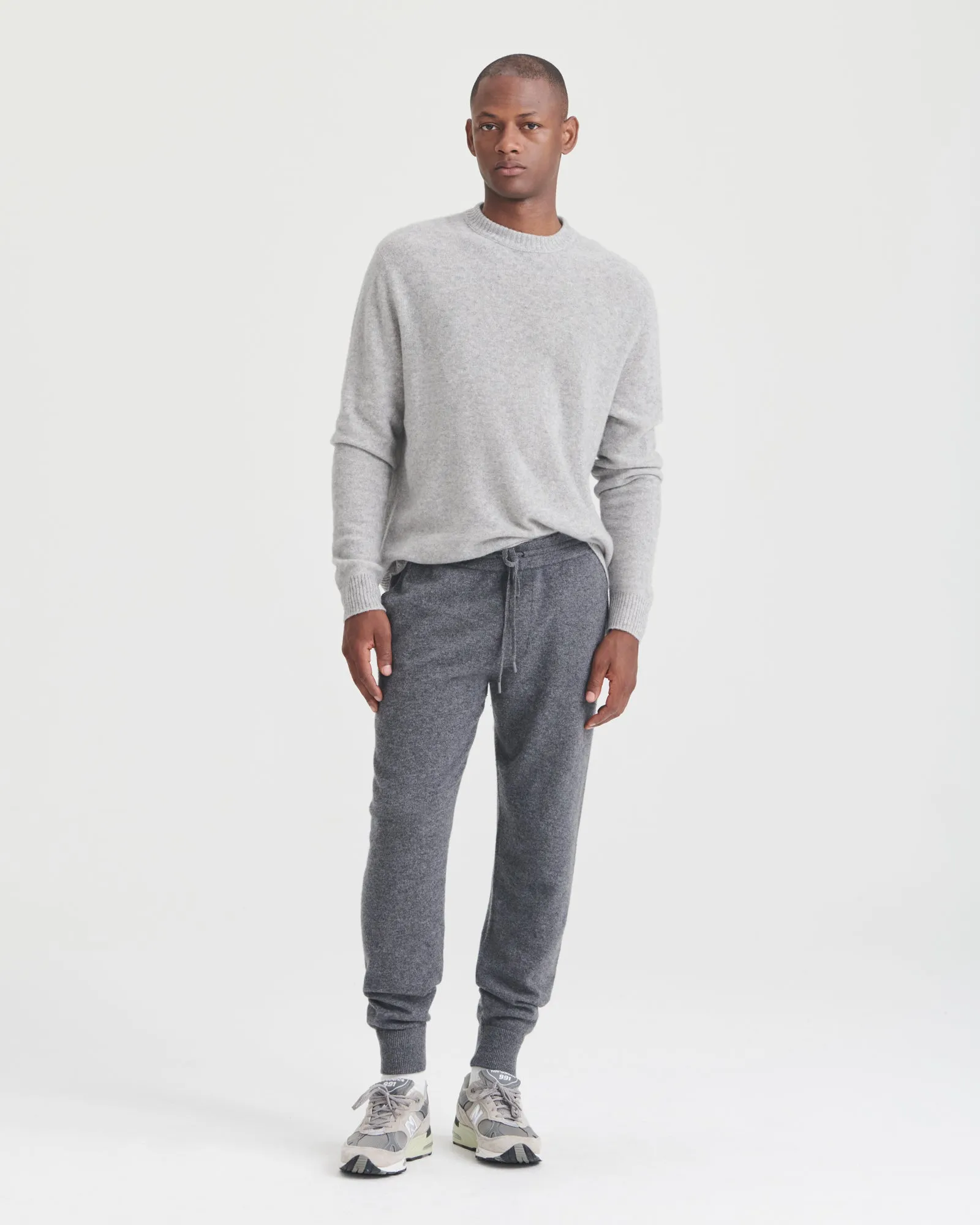 Lightweight Reversible Cashmere Crewneck Sweater