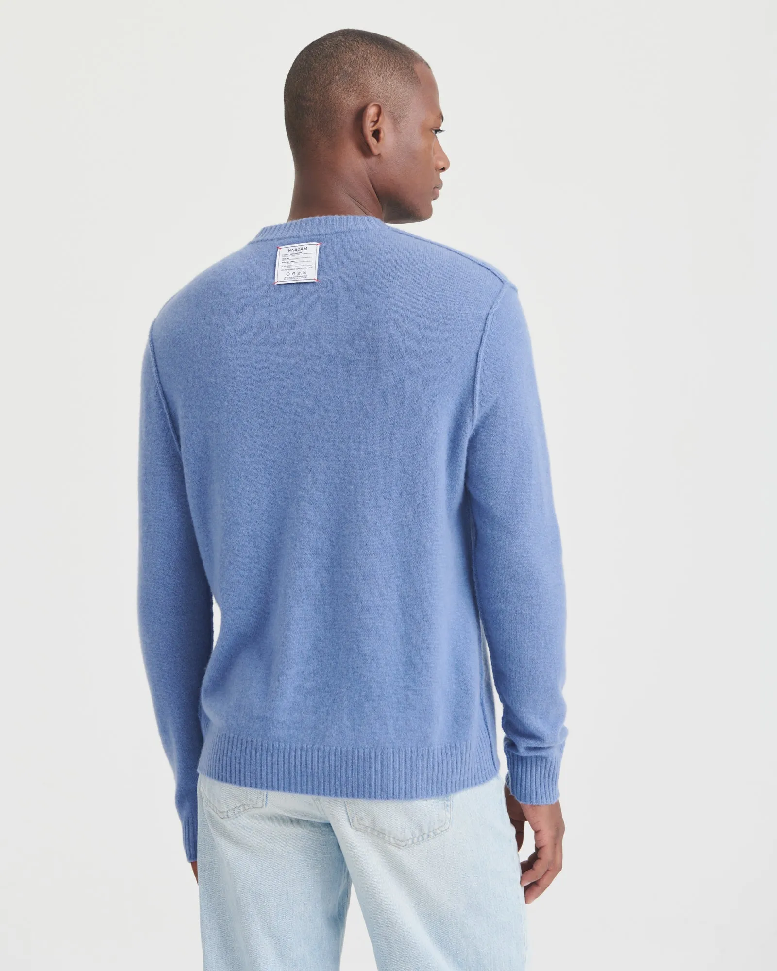 Lightweight Reversible Cashmere Crewneck