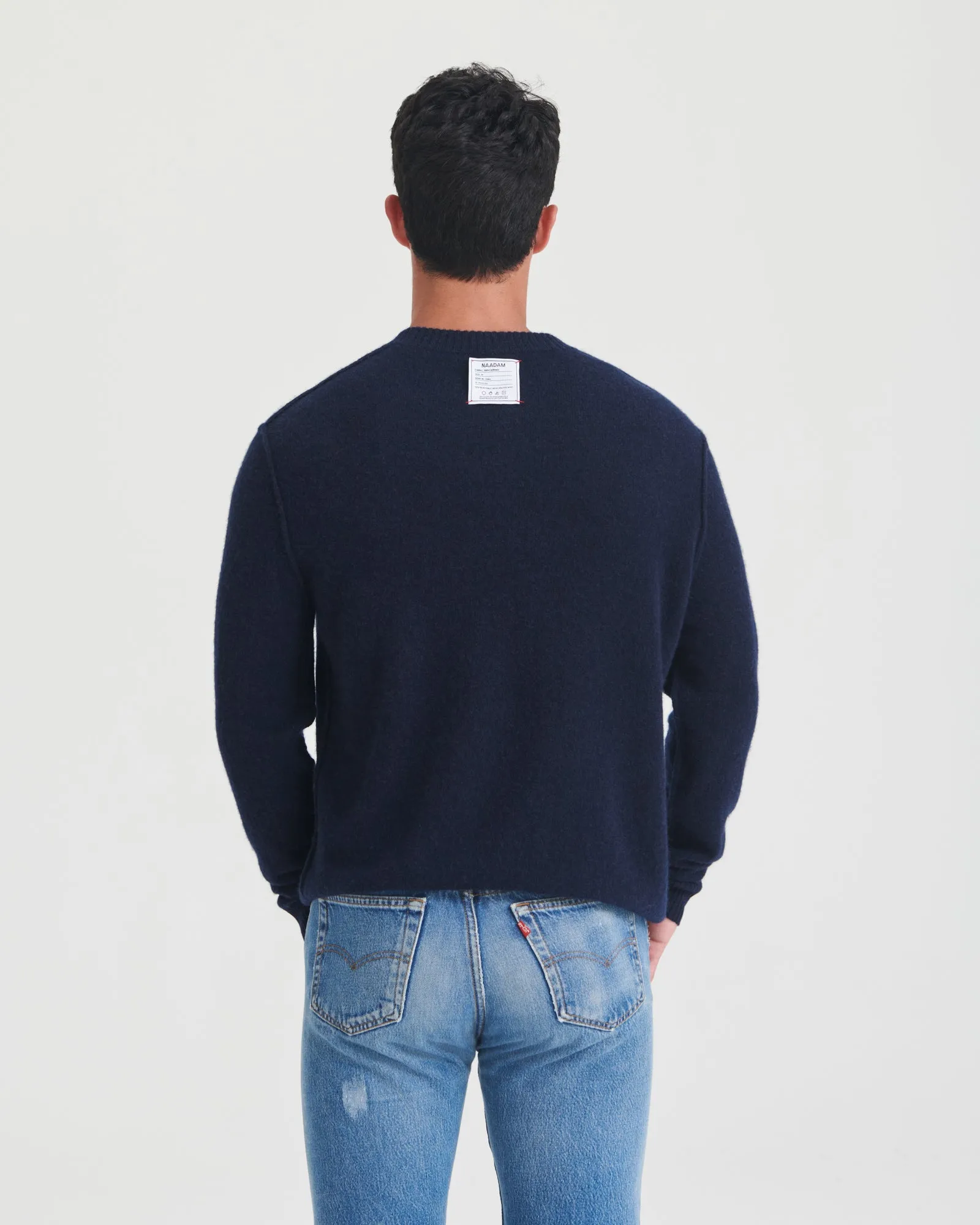 Lightweight Reversible Cashmere Crewneck