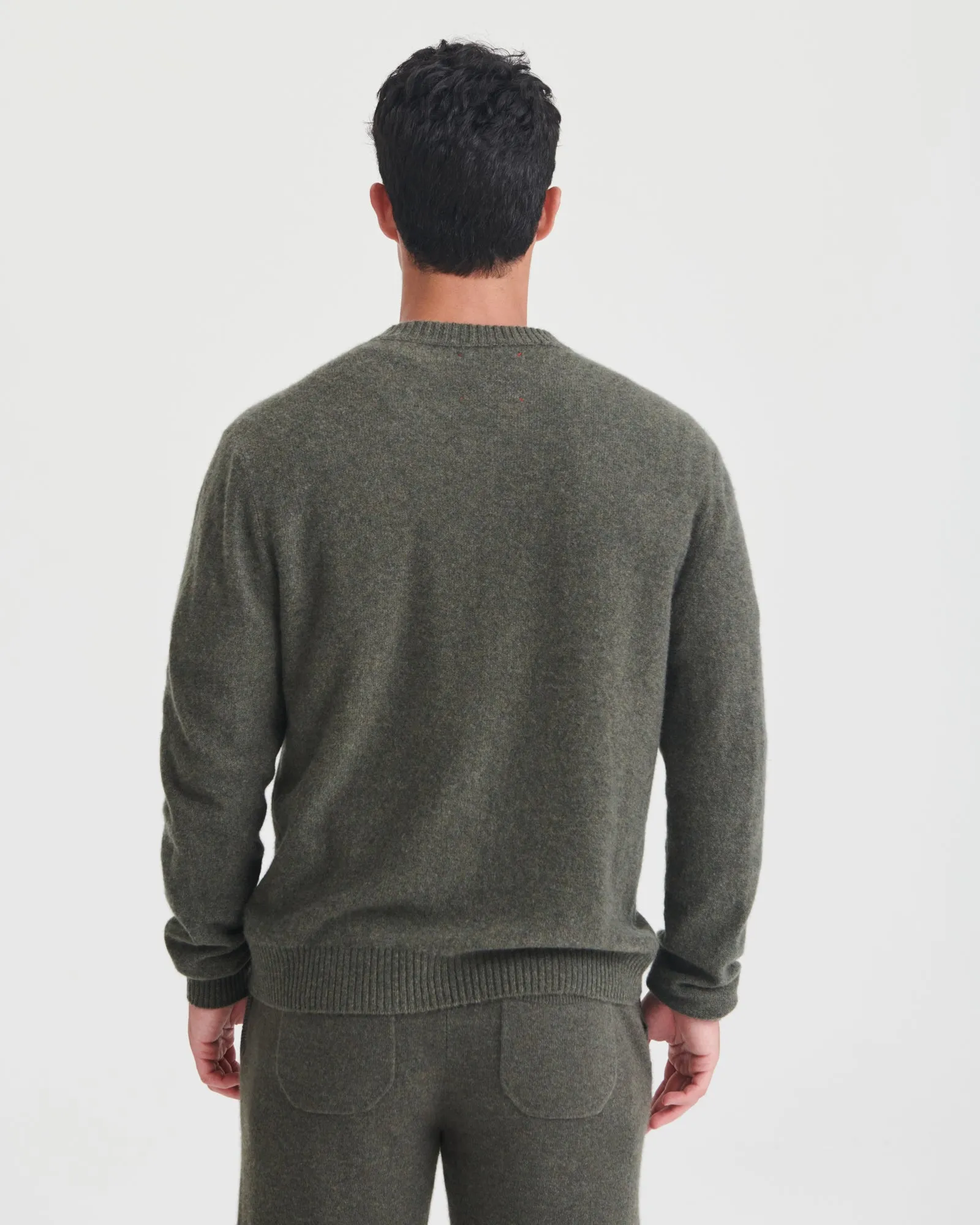 Lightweight Reversible Cashmere Crewneck