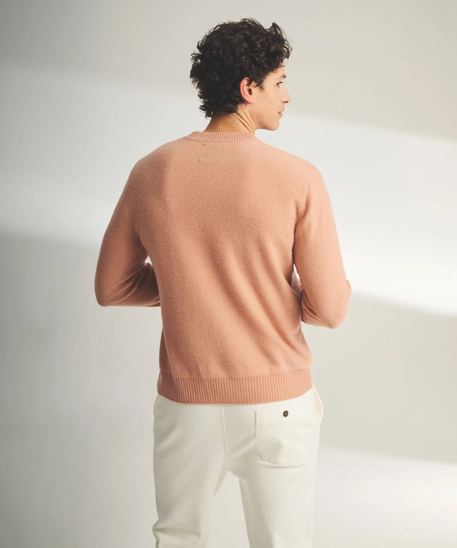 Lightweight Reversible Cashmere Crewneck