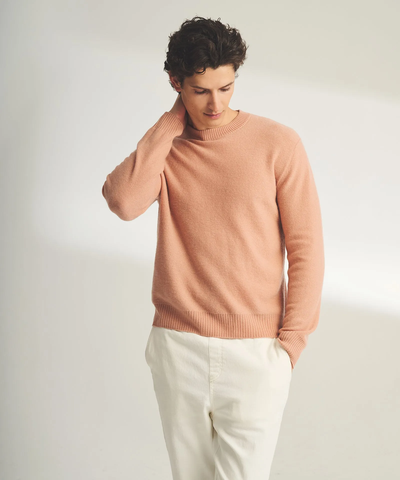 Lightweight Reversible Cashmere Crewneck