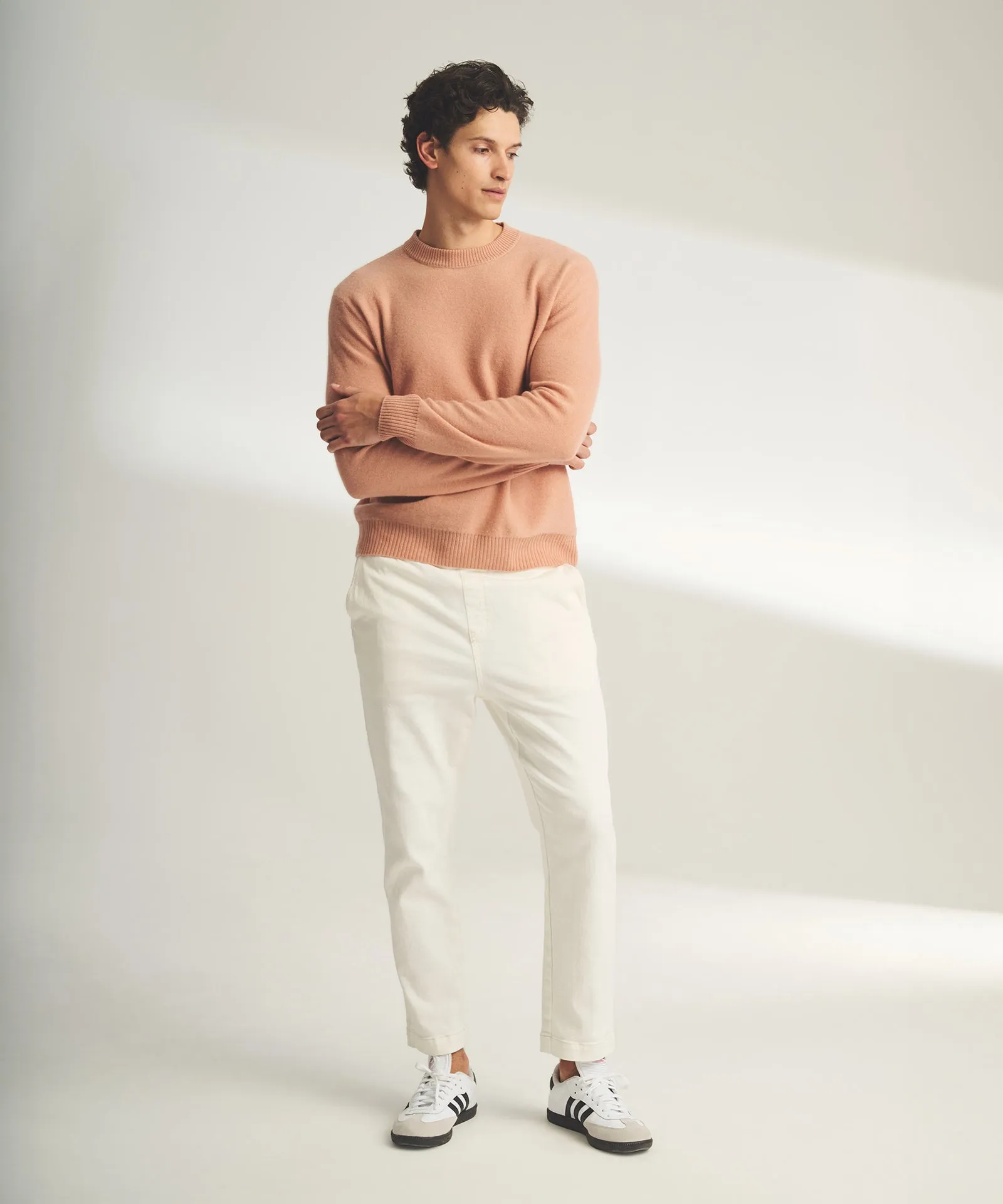 Lightweight Reversible Cashmere Crewneck