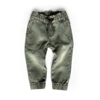 Little Bipsy Chino Jogger - Green Wash