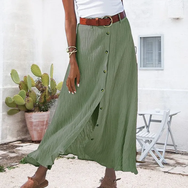 Long skirt in solid color