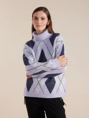 Long Sleeve Diamond Stitch Sweater