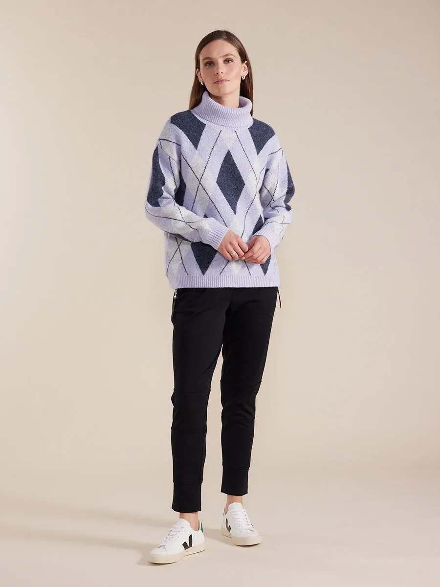 Long Sleeve Diamond Stitch Sweater