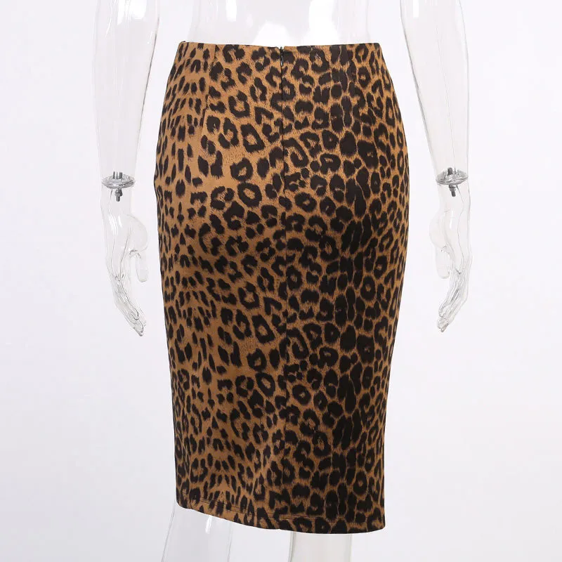 Manette Leopard Skirt