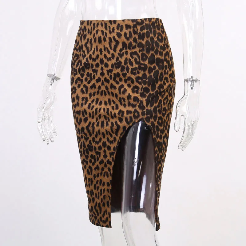 Manette Leopard Skirt