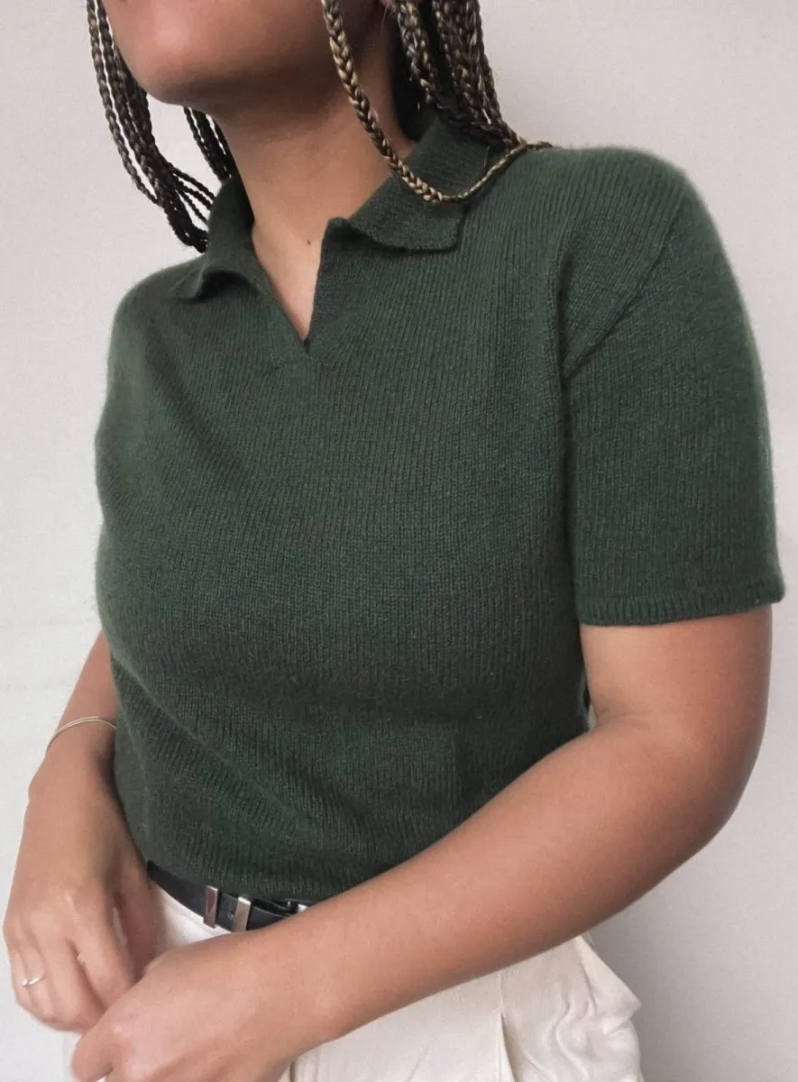 Marcu Polo t-shirt for women by Creadia Studio, knitting pattern