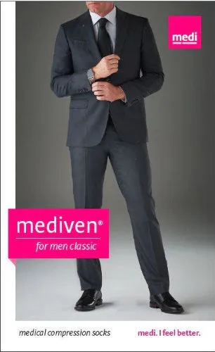 Mediven for Men Select, 15-20 mmHg, Knee High, Closed Toe