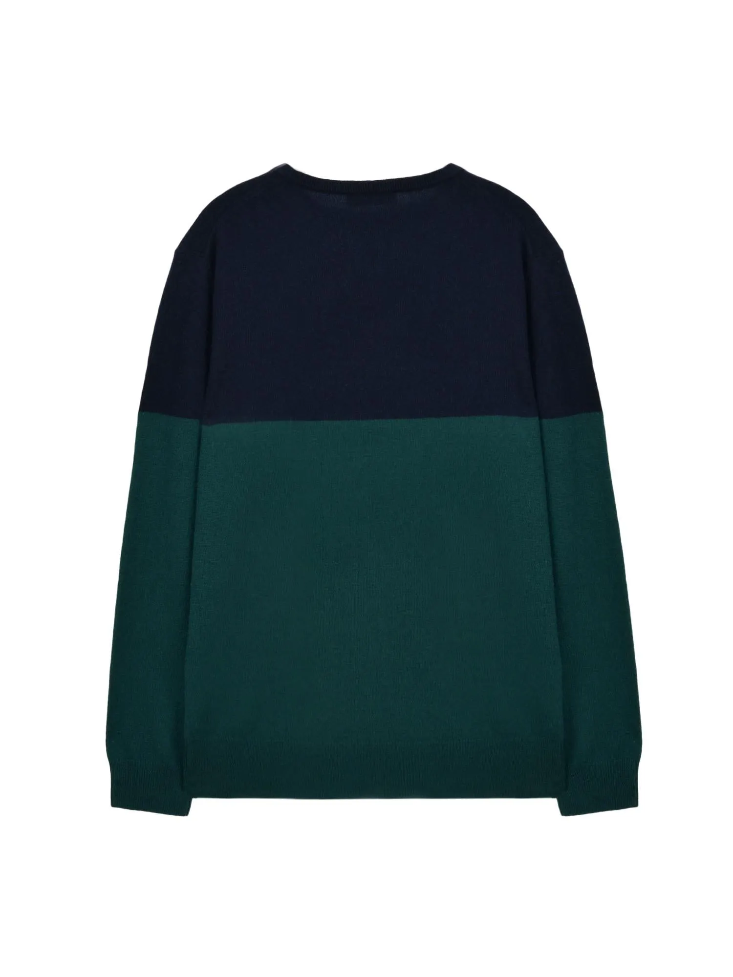 Men Crew Neck Sweater_CB_Dark Navy/Deep Green