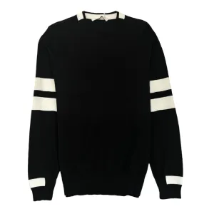 Men's Stripe Jumper Black Size M