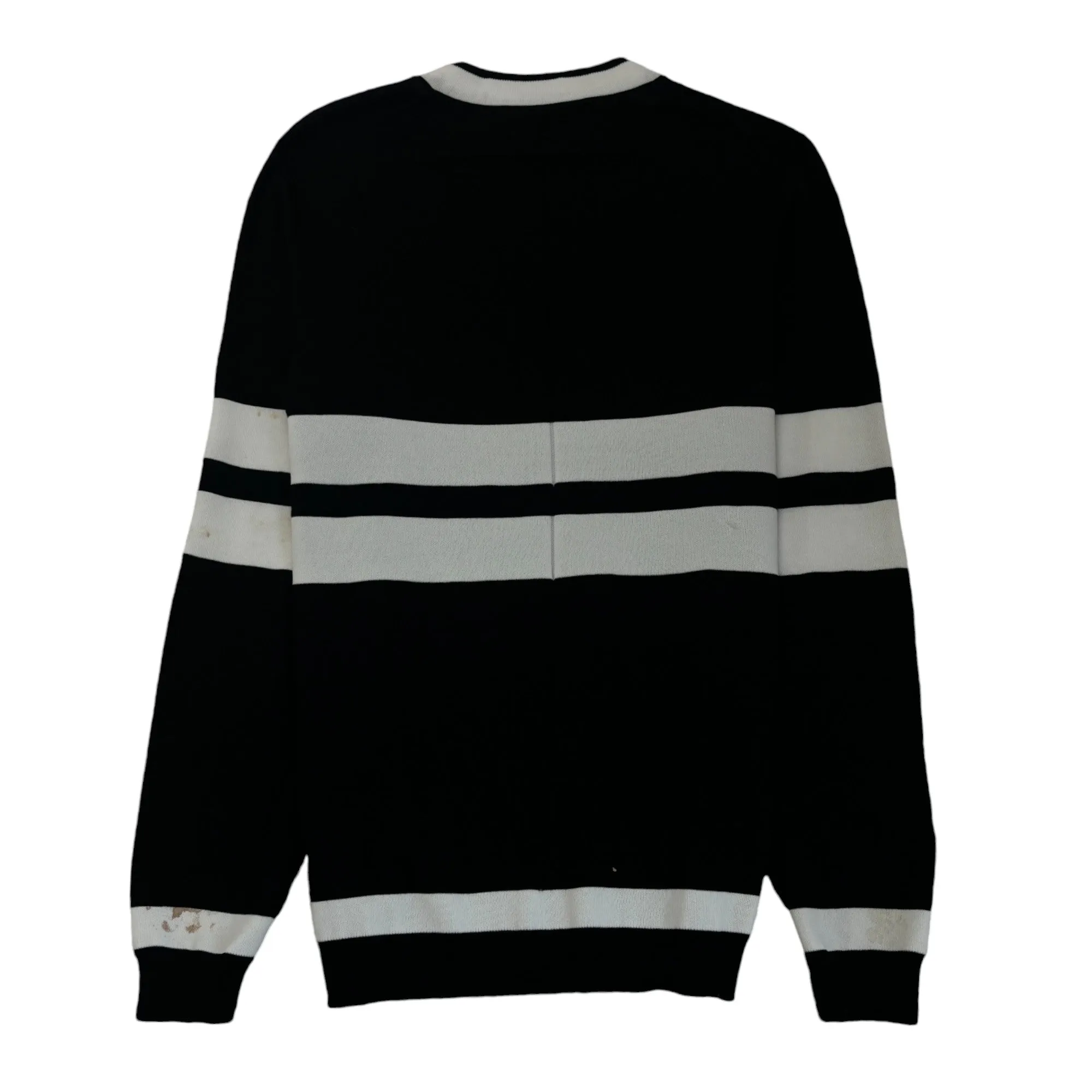 Men's Stripe Jumper Black Size M