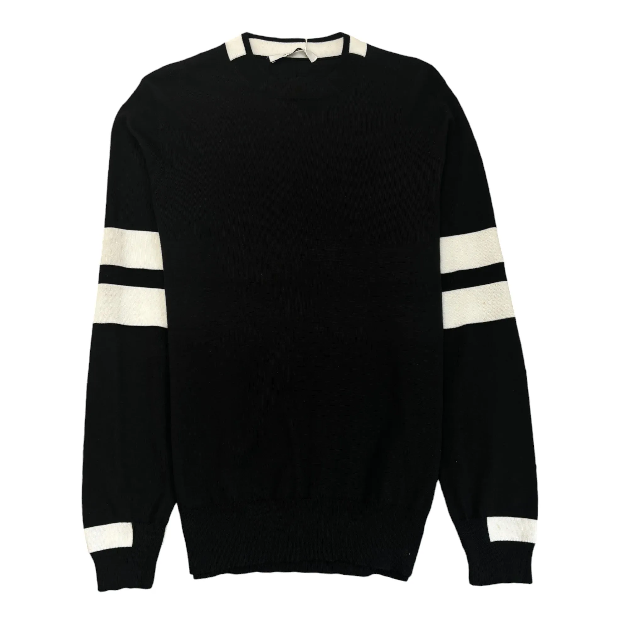 Men's Stripe Jumper Black Size M