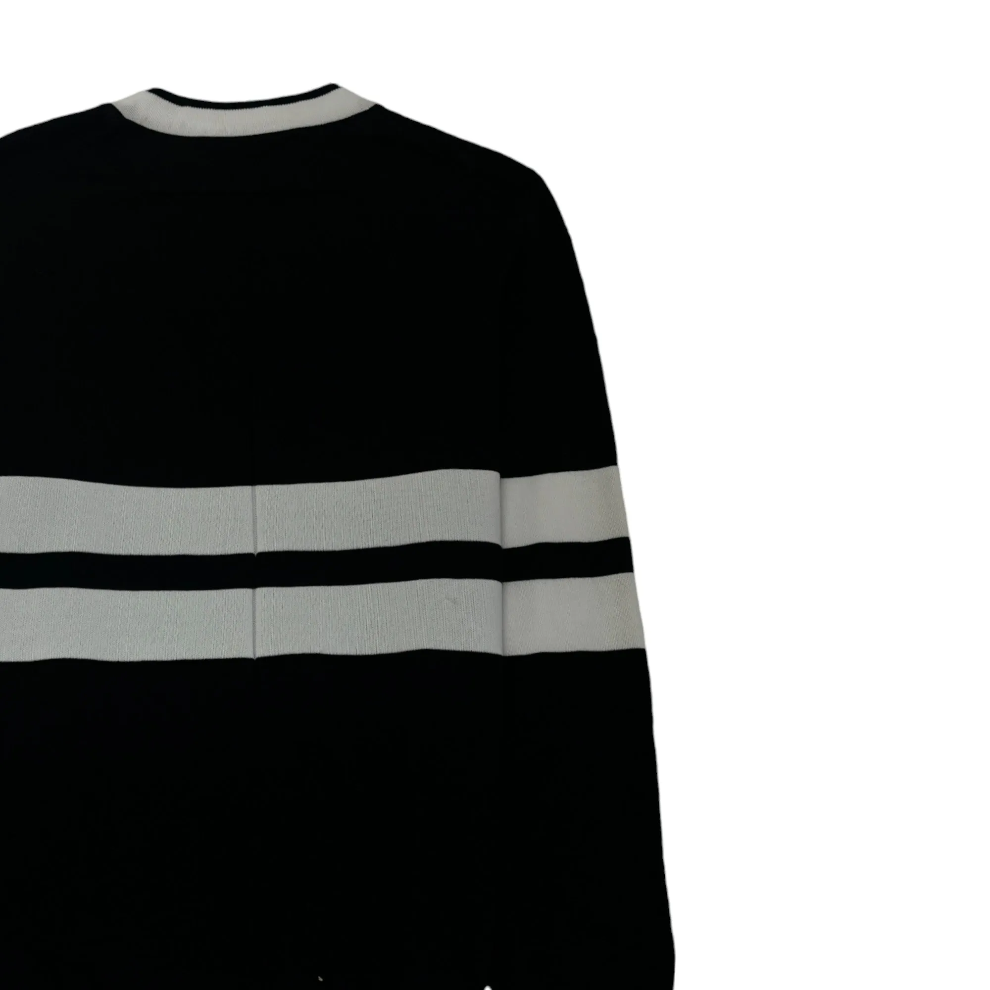 Men's Stripe Jumper Black Size M