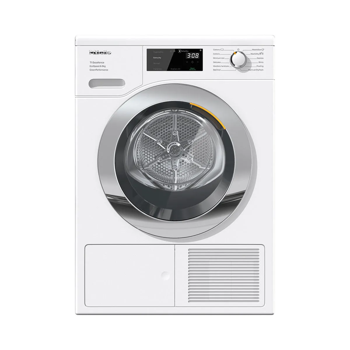 Miele TEF765 WP 8kg Heat Pump Dryer, A    Rated in White