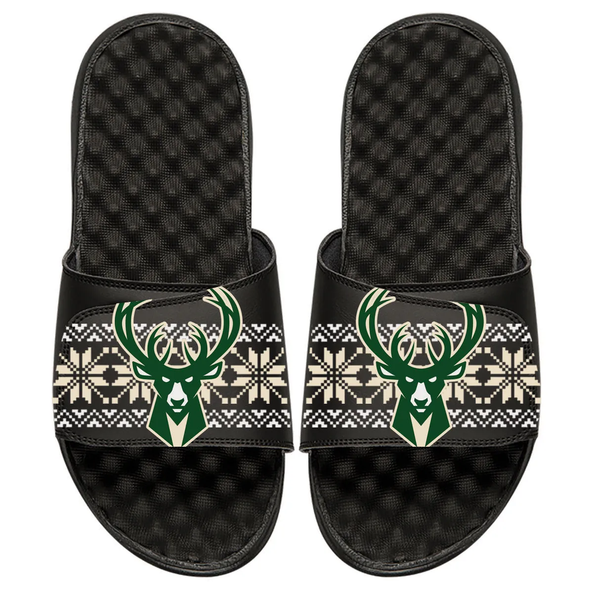 Milwaukee Bucks Ugly Sweater Slides