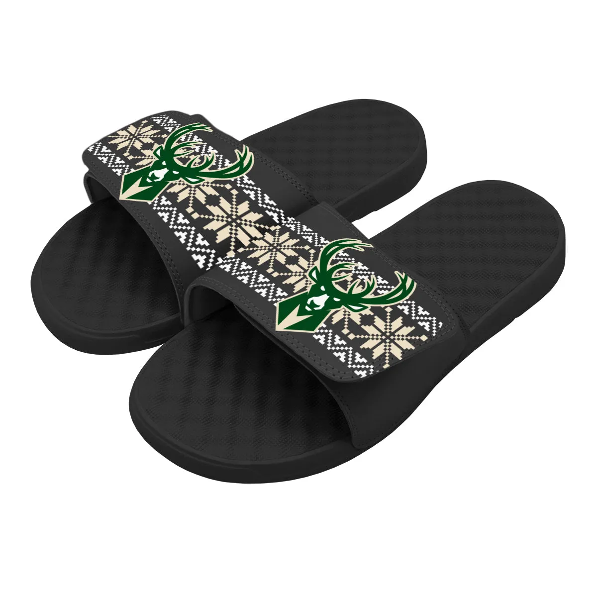 Milwaukee Bucks Ugly Sweater Slides